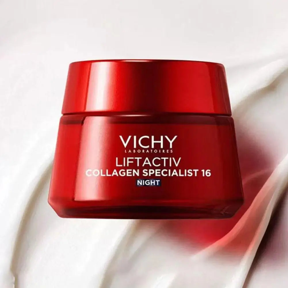 Vichy Collagen Night Cream Vitamin B3 Fades Fine Lines Tightens And Brightens The Skin Moisturizes And Anti-aging Face Cream