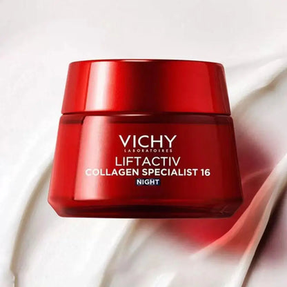 Vichy Collagen Night Cream Vitamin B3 Fades Fine Lines Tightens And Brightens The Skin Moisturizes And Anti-aging Face Cream