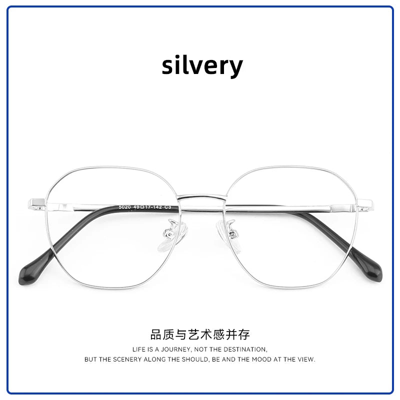 titanium glasses women prescription progressive glasses of sight far and near reading glasses women round glasses frame custom