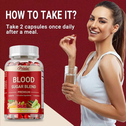 Blood Sugar Blend - Promote Balanced Sugar Levels, Metabolic Health, Improves Hypoglycemia, Increases Energy