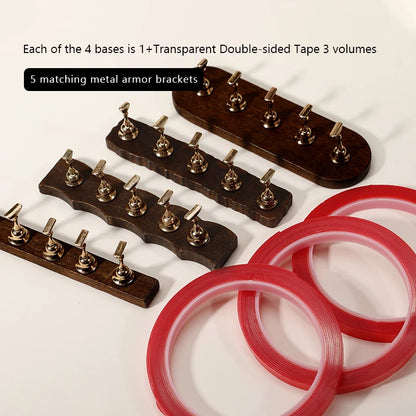 RS NAIL Wooden Nail Practice Stand False Nail Tip Display Base Holder Gel Polish Exercise Showing Shelf Manicure Supplies Set