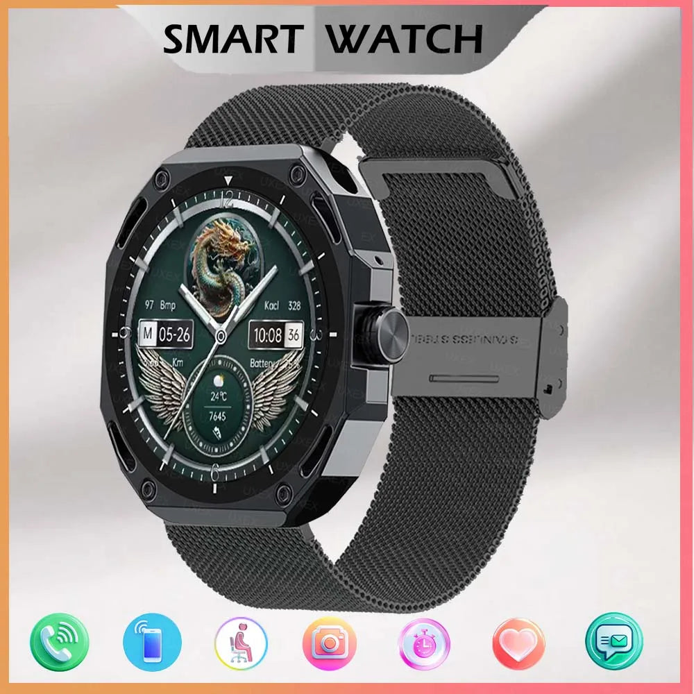 Business Smart Watch Watch Men 1.53 HD Screen Full Always On Display Bluetooth Call Custom Photo 3D UI Smart Watch Women Outdoor
