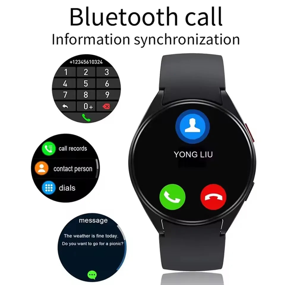 2025 New Watch 6 Bluetooth Call Smart Watch 1.39” 240*240 Custom Dials Sport Men Women Health Monitor Smartwatch For Android IOS