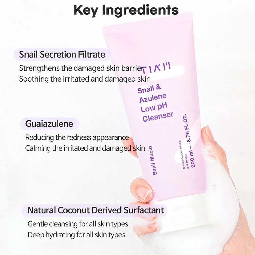 200ml Large Capacity Long-Lasting Moisturizing For All Skin Types Gentle Cleansing facial cleanser Deep Pore Cleansing