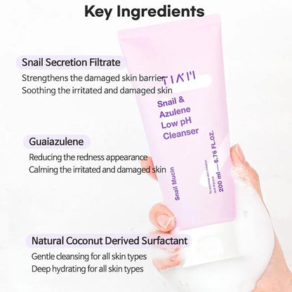 200ml Large Capacity Long-Lasting Moisturizing For All Skin Types Gentle Cleansing facial cleanser Deep Pore Cleansing