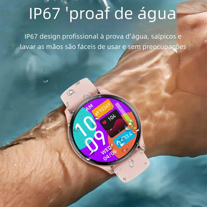 2025New Smartwatch Women 466*466 AMOLED 1.43" HD Screen Blood Pressure Monitor Bluetooth Call IP68 Waterproof Sports Smart Watch