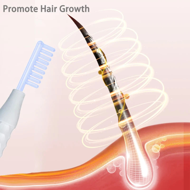Neon High Frequency Hair Care Machine Electrode HF Wand Replace Red Color Glass Tube Promotes hair growth Theraoy Device