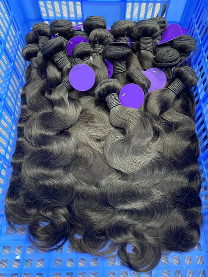 32 40 Inch 100% Unprocessed Brazilian Body Wave Human Hair Bundles Deal Natural Hair Body Wave 3/4 Bundles Hair Weave Extensions