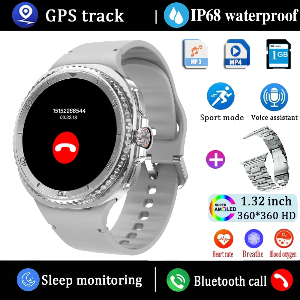 2025 New Watch8 Ultra Smart Watch Classic NFC Health Monitoring GPS Bluetooth Call 3ATM Waterproof HD Smartwatch For IOS Android