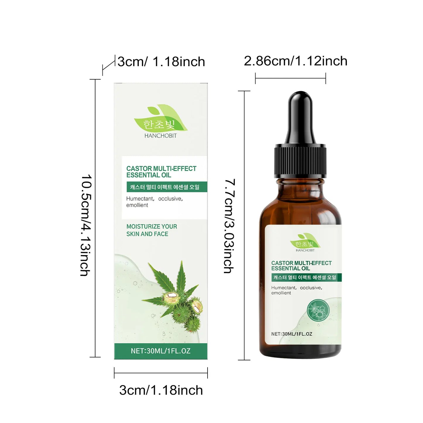 Pure Castor Hair Care Essential Oil Deep Nourish Scalp Repairing Damaged Hair Roots Scalp Treatment Serum Strengthen Hair Roots