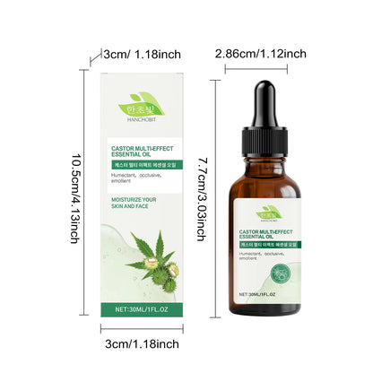 Pure Castor Hair Care Essential Oil Deep Nourish Scalp Repairing Damaged Hair Roots Scalp Treatment Serum Strengthen Hair Roots