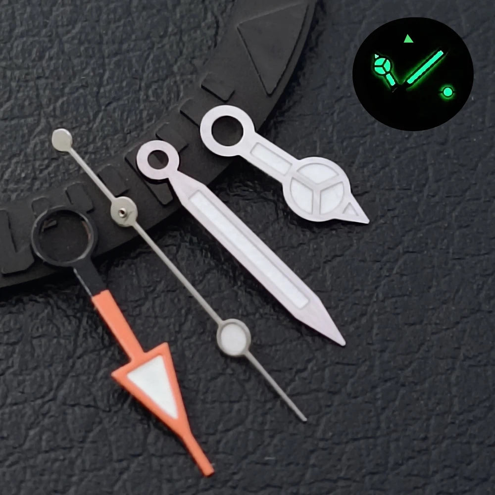 GMT Hands Blue Green/Green Luminous NH34 GMT Watch Hands for NH34 Automatic Movement watch accessories Watch Part For Wristwatch