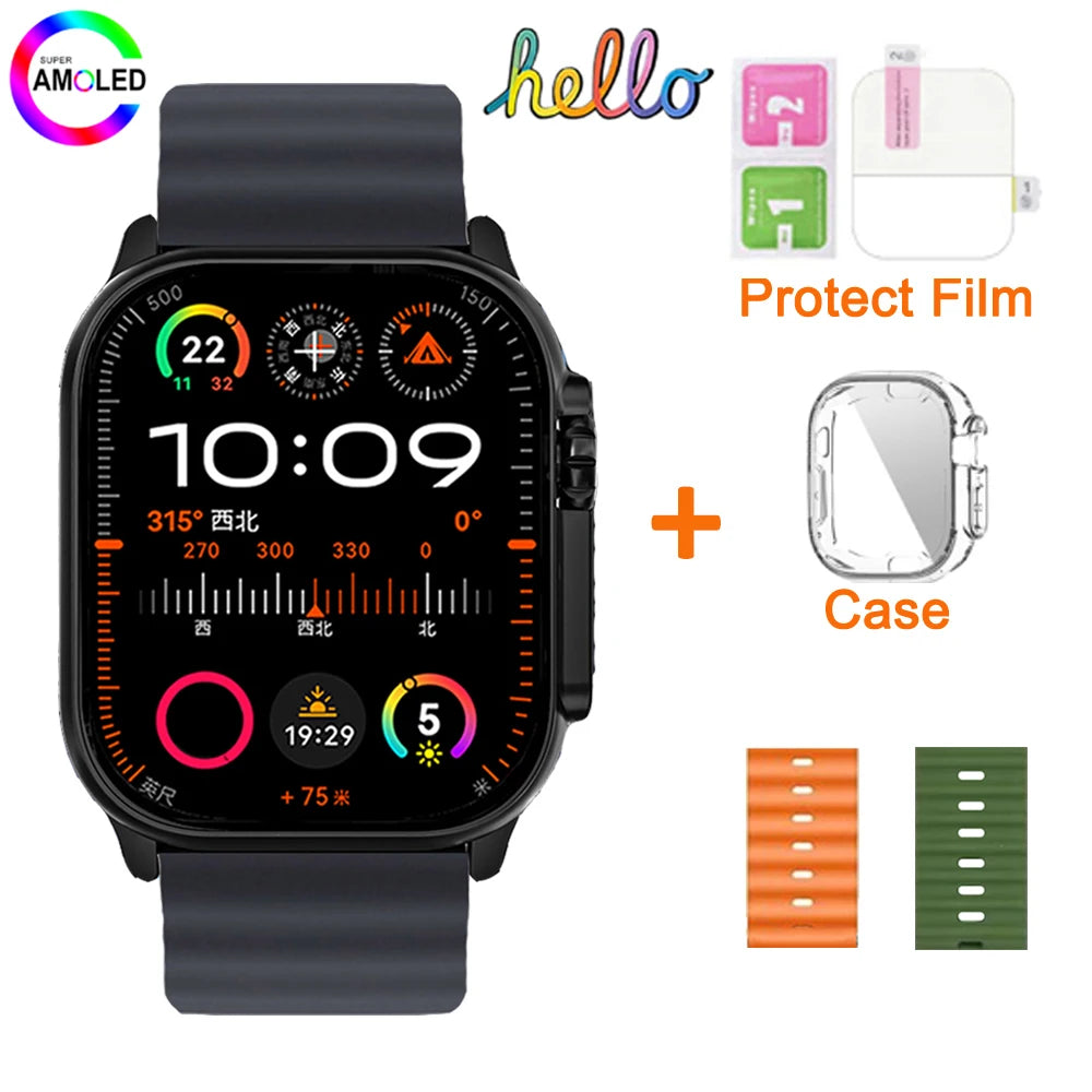Hello Watch 3 Plus Gen 2 SmartWatch DeepSeek 2025 Original 49mm AMOLED 4G ROM NFC GPT Compass Photo Album Local Music Men Watch