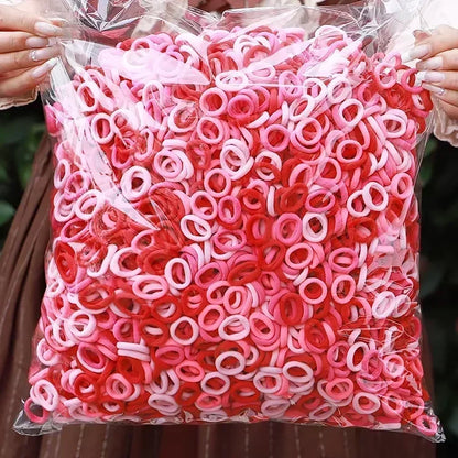 20/50/100Pc Elastic Hair Bands Girls Hair Accessories Mini Colorful Nylon Headband Kids Ponytail Holder Scrunchie Ornaments Gift