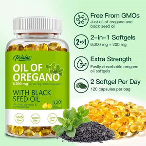 Oregano Oil - Antioxidant, Skin Care, Hair Care, Heart Health, Blood Sugar Promotion, Immunity Enhancement