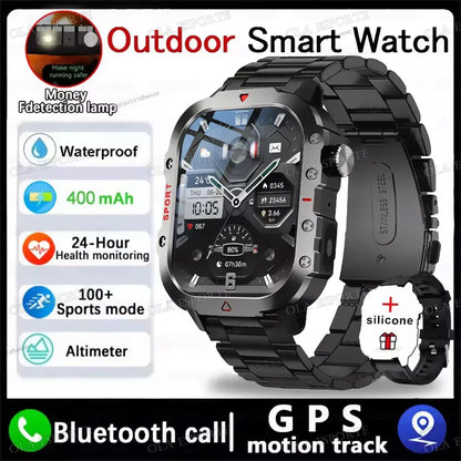 2025 New LED Men's Smartwatch Bluetooth Talking Smartwatch Multi Sport Mode Health Monitor Outdoor Sport Smart Watch For Android