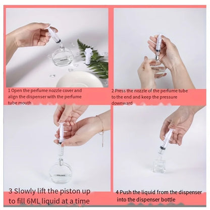 5 ml Syringe Plastic Perfume Dispenser Tool Refills Cosmetic Bottles