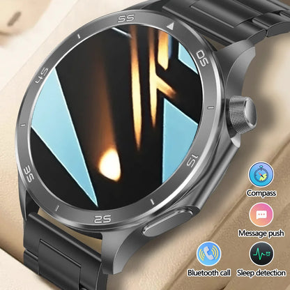 2025 New For OPPO X2 Men's Smartwatch IP67 Waterproof Compass Sports Partner Message Push Bluetooth Call Music Smart Watch