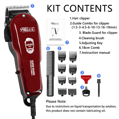 Adjustable Professional Corded Hair Clipper  Hair Trimmer For Men 10W Electric Powerful Barber Shop Haircut Machine Tapering