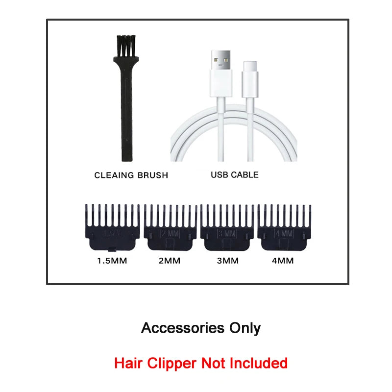 Carving Hair Clipper Professional Hair Cutting Machine Barber Rechargeable Hair Trimmer Metal Haircut Machine Clipper for Men