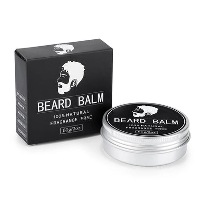 Men Beard Growth Kit Natural Beard Balm Wax and Oil Moisturizing Dashing Gentlemen Effect Beard Styling Professional Care Cream