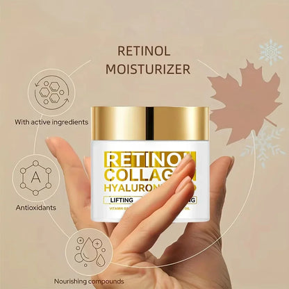 Retinol Anti Aging Face Cream Moisturizing Wrinkle Remover Collagen Hyaluronic Acid Creams Skin Care Cosmetic