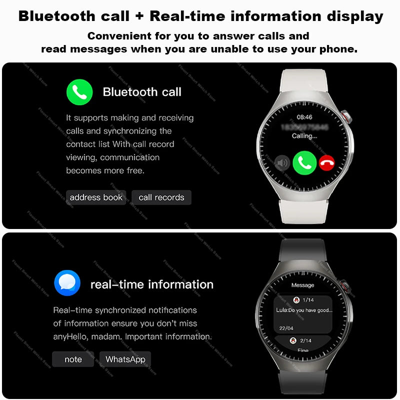 Original For Huawei Watch 5 Smartwatch 2025 Sensor Window AMOLED 4G ROM NFC Compass Clock Bluetooth Call Smart Watch Men Women