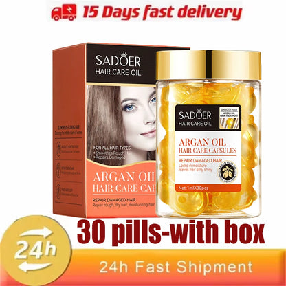 Rice Essence Hair Care Oil Keratin Repair Dry Frizzy Hair Anti Hair Loss Hair Soft Smooth Shiny Deep Moisturizer Nourish Scalp