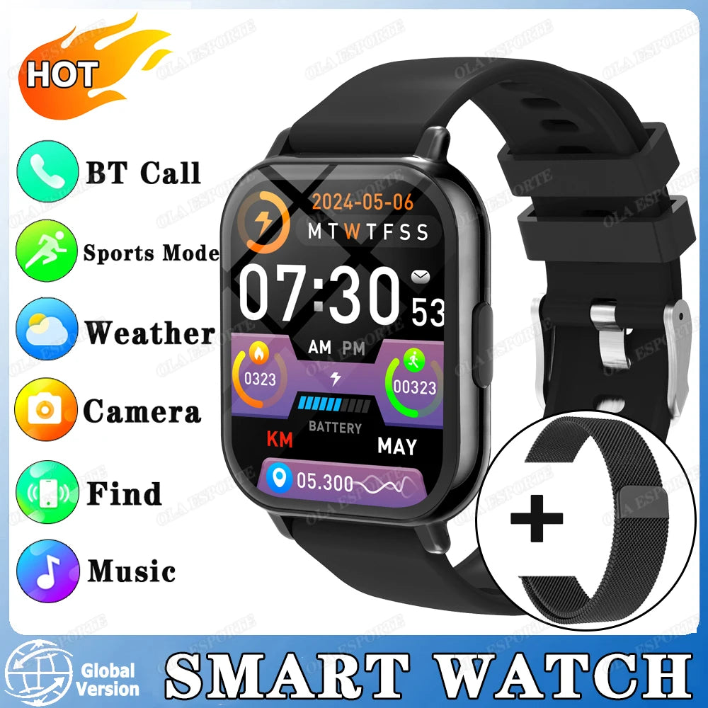 New Women Bluetooth Call Smart Watch Heart Rate Menstrual Tracking Health Smartwatches Waterproof Men Smartwatch For Android IOS