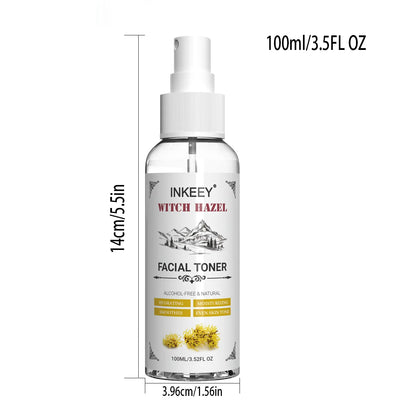Summer Witch Hazel Toner - Refreshing, Pore Minimizing, with Aloe Vera, Rose Water, for Balanced & Hydrated Skin, Suitable for A