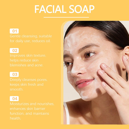 Acne Remover Soap Cleansing Oil Control Shrink Pores Brightening Smoothing Glow Moisturizing Anti Blackhead Pimples Facial Soap