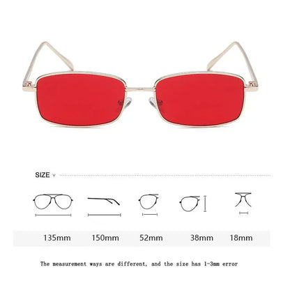 New Fashion Small Rectangle Sunglasses Men Women Vintage Square Driving Sun Glasses Luxury Brand Metal Frame Eyewear 선글라스