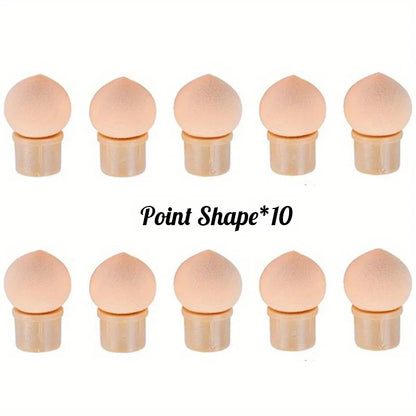 Double-ended Gradient Shading Pen Dotting Brush Sponge Head Rhinestone Handle Nail Art Brush Nail Art Painting Manicure Tools