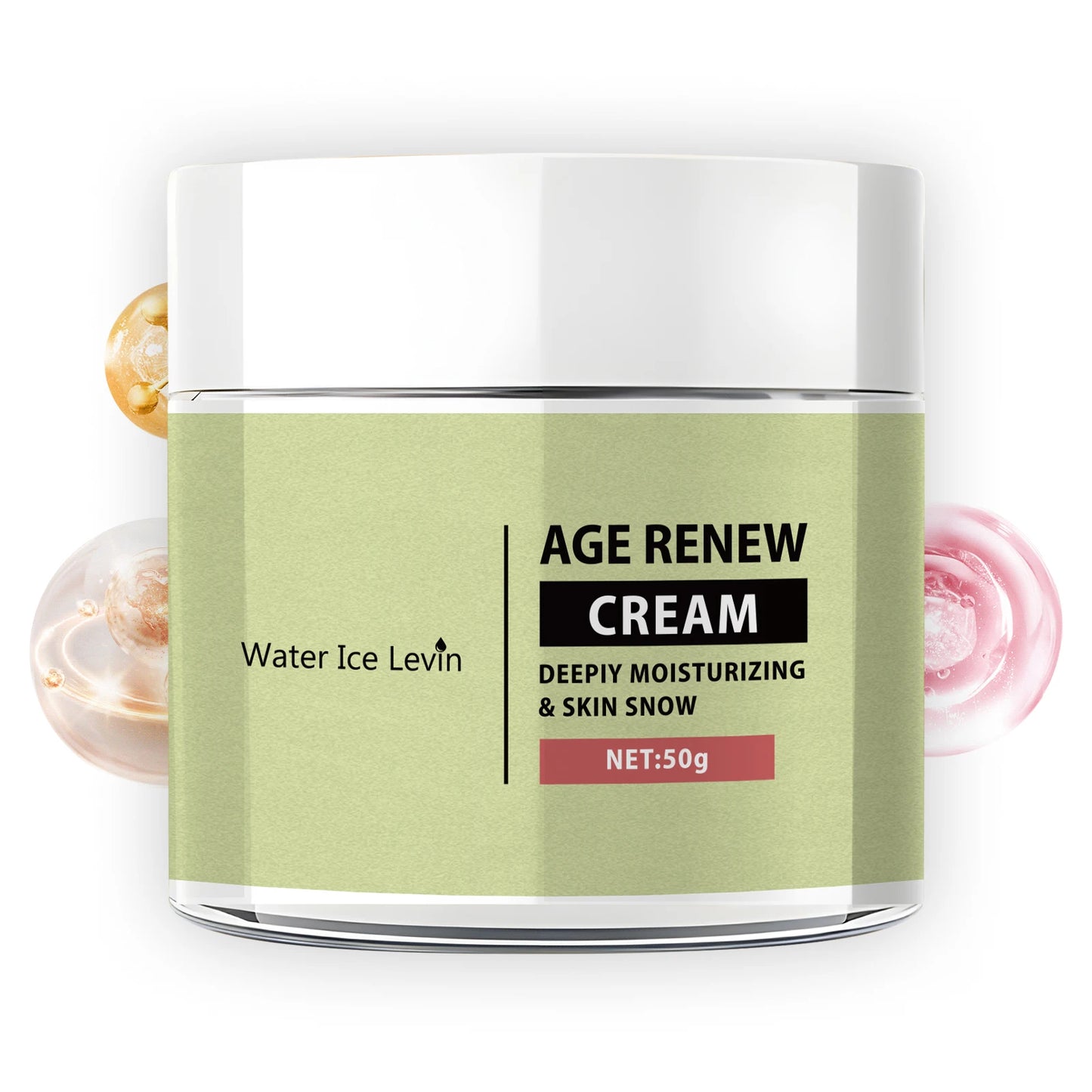 50g, Retinol Collagen Cream, Deep Moisturizing Firming Cream, Suitable for Sensitive Skin, Containing Vitamin A, B, C and E, Transparent Brightening, Smooth and Soft, Day and Night Use