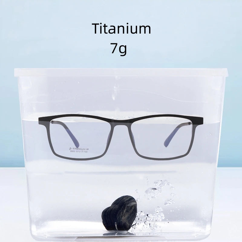 FIRADA Fashion Eyewear Vintage Square Titanium Eyeglasses New Myopia Optical Prescription Glasses Frame For Men And Women 8883