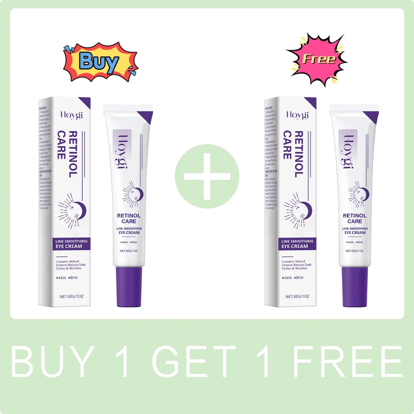 Retinol Eye Cream Anti Puffiness Remove Dark Circles Brightening Eye Area Reduce Fine Lines Firming Lifting Eye Care Product 30g