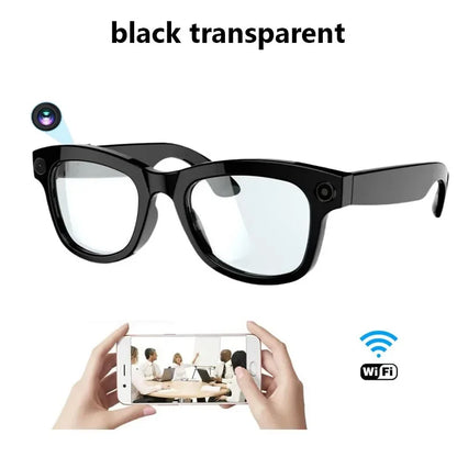 Smart Glasses Voice Assistant AI Translation 1080P HD Camera Bluetooth Call Outdoor Sports Headphones Sunglasses For Men Women