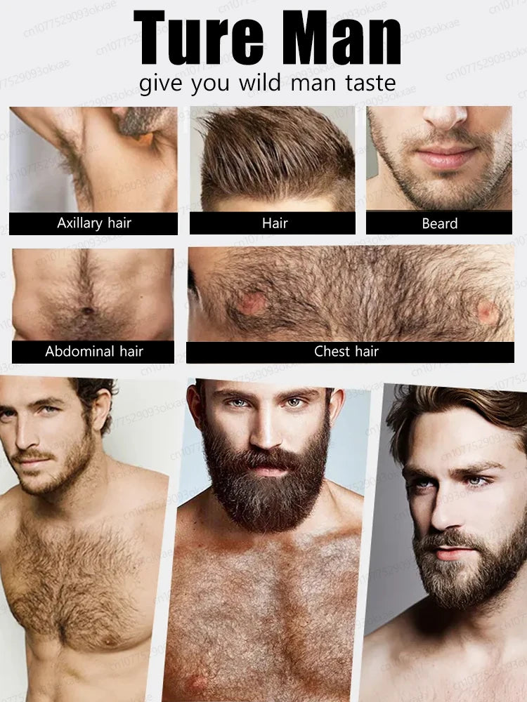 The most effective beard growth essence in 2025, grow a thick beard in 7 days. Chest hair, leg hair, beard and hair growth
