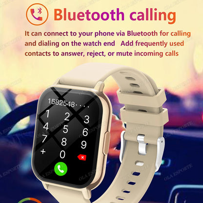 New Women Bluetooth Call Smart Watch Heart Rate Menstrual Tracking Health Smartwatches Waterproof Men Smartwatch For Android IOS