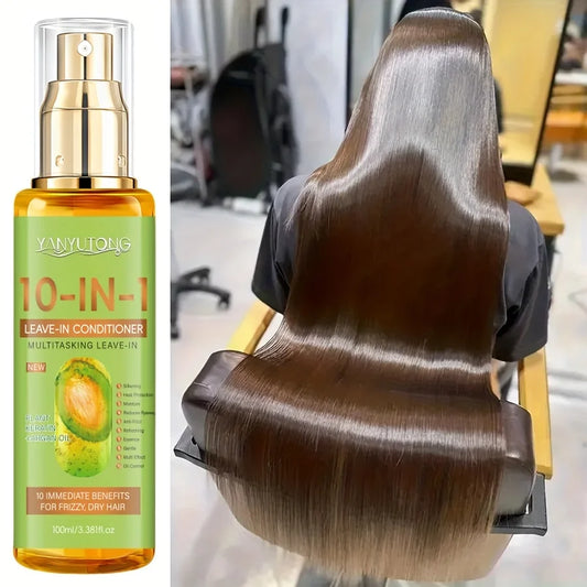 10-in-1 Leave-In Hair Spray - Instantly Smooths Frizz, Adds Shine & Heat Shield - Lightweight for Dry/All Hair