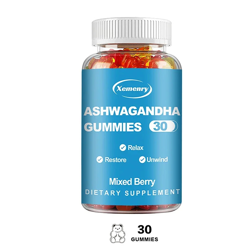 Ashwagandha Gummies - Improve Sleep, Relieve Stress, Support Immunity, Relaxation, Mood and Cognitive Health