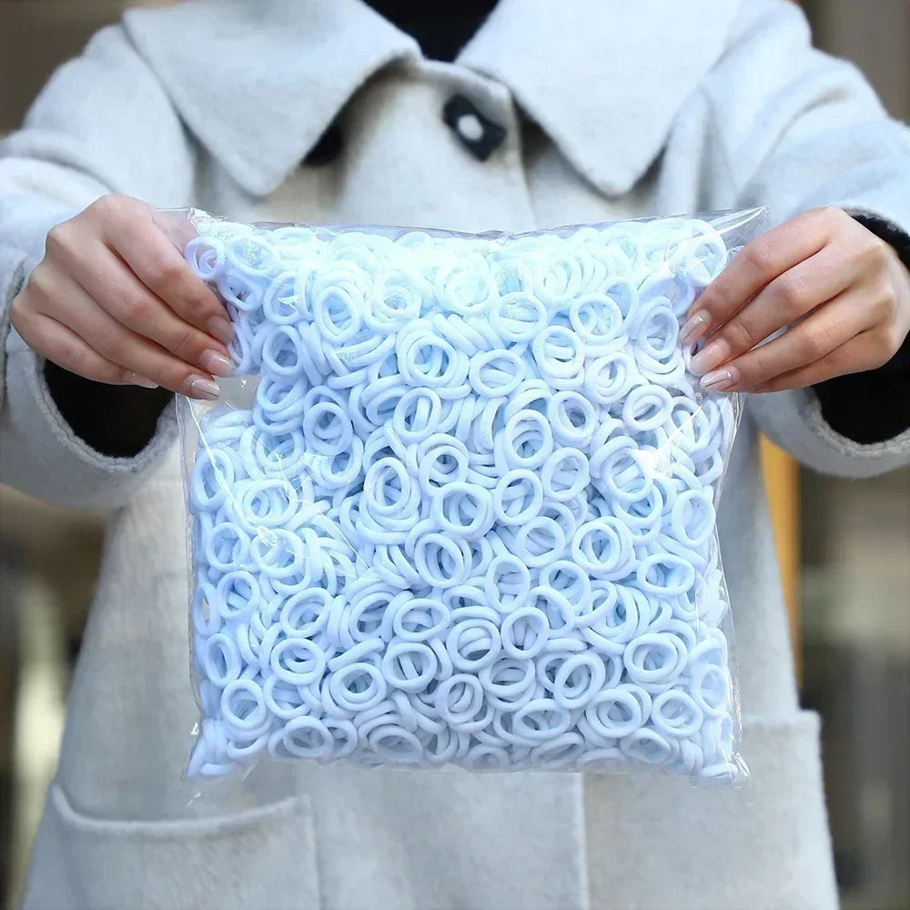 20/50/100Pc Elastic Hair Bands Girls Hair Accessories Mini Colorful Nylon Headband Kids Ponytail Holder Scrunchie Ornaments Gift