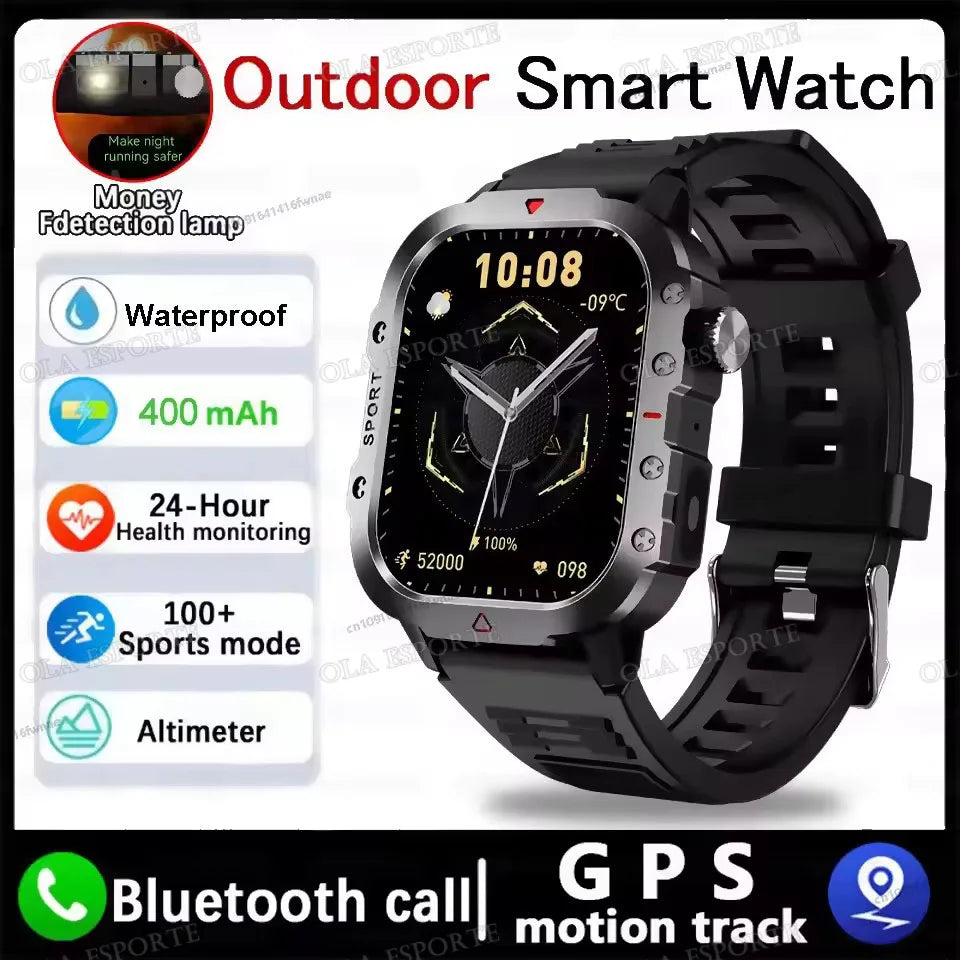 2025 New LED Men's Smartwatch Bluetooth Talking Smartwatch Multi Sport Mode Health Monitor Outdoor Sport Smart Watch For Android