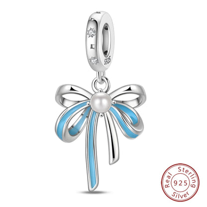 925 Sterling Silver Blue Purple Butterfly Perfume Bottle Starry Sky Hot Air Balloon Charms Beads Fit DIY S925 Bracelets Jewelry