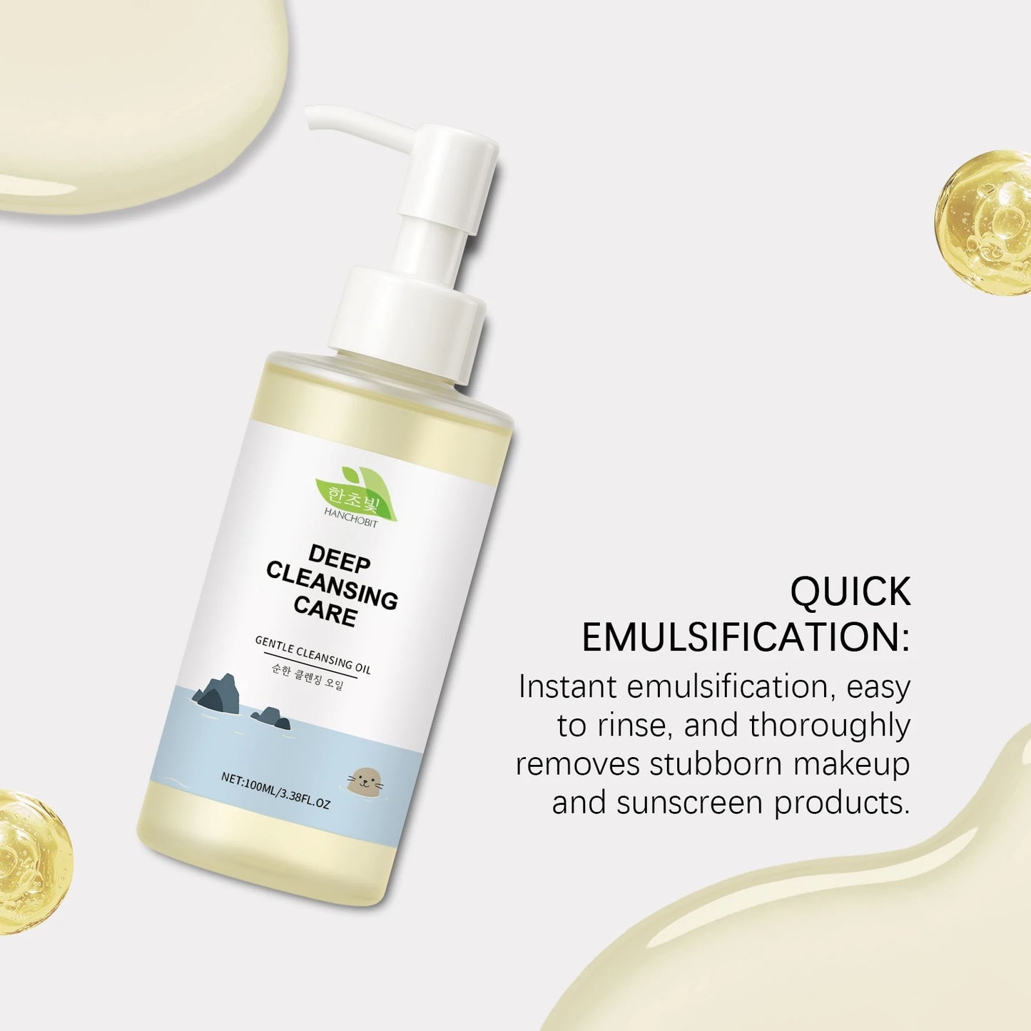 Cleansing Facial Oil: Moisturizing, Gentle Formula for Deeply Cleansing Pore Impurities & Skin Care