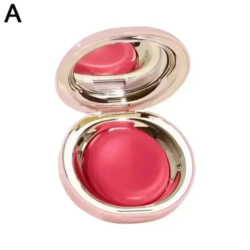 New Fashion ROSE BEAUTY Setting Powder With Mirror Liquid Blush Moisturizing Dual-use Waterproof Lip Glaze Rouge Smooth Makeup