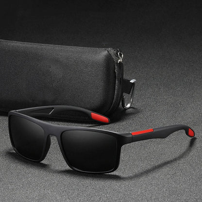 Outdoor Polarized Sunglasses Unisex Black Frame Men Women UV400 Driving Travel Sun Glasses Male Ultralight Anti-glare Goggles