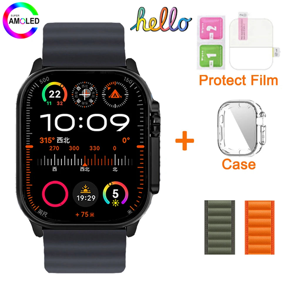 Hello Watch 3 Plus Gen 2 SmartWatch DeepSeek 2025 Original 49mm AMOLED 4G ROM NFC GPT Compass Photo Album Local Music Men Watch