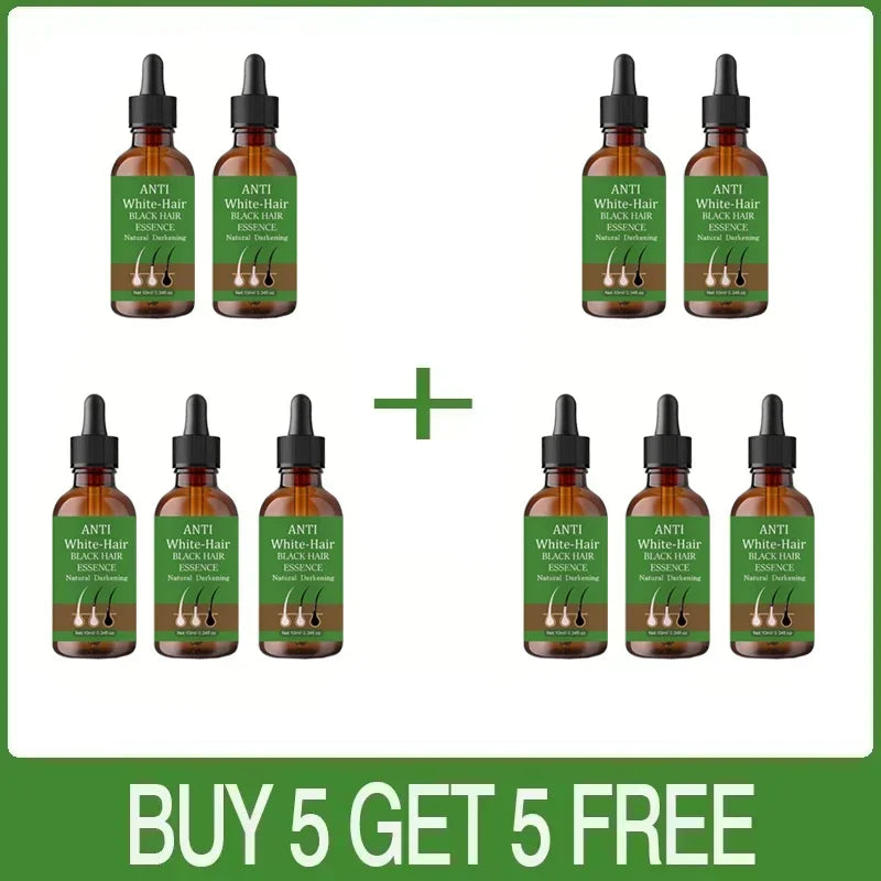 Natural Anti Gray Hair Serum | Nourishing Hair Care Remedy - Repair White & Darkening Hair