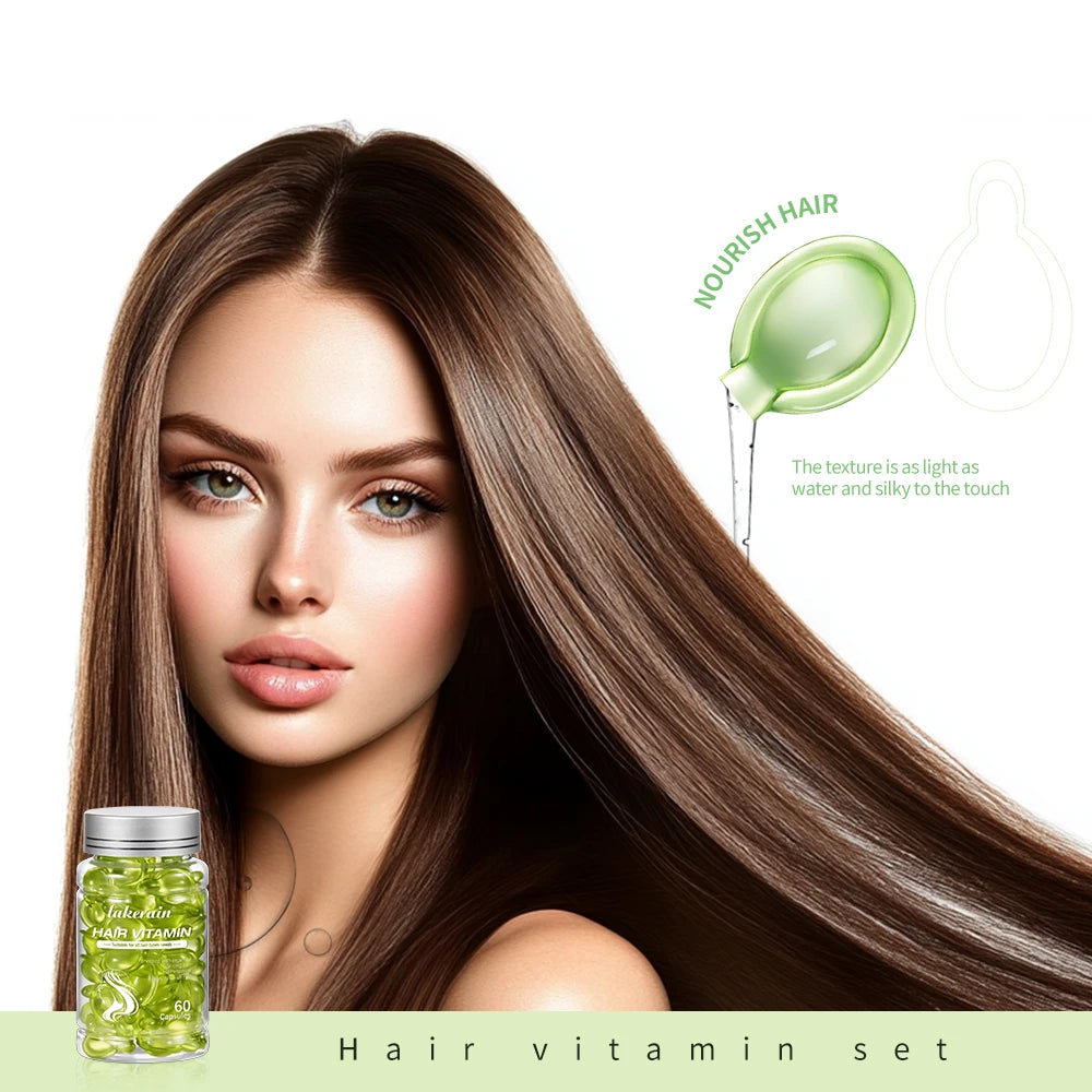 Hair Treatment Serum&Hair care capsules Comfort Hair Care Vitamin Oil Multi-functional Strengthening Smoothing Hair Care Liquid